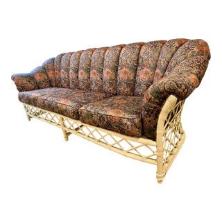 1970s Ficks Reed Attributed Sofa For Sale