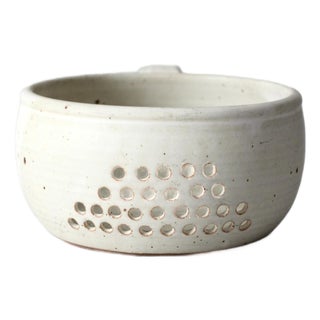 Vintage Handmade Studio Pottery Berry Bowl For Sale