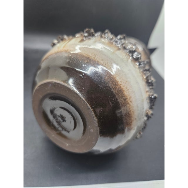 Vintage Glit Iceland Lava Pottery Vase. For Sale - Image 4 of 5