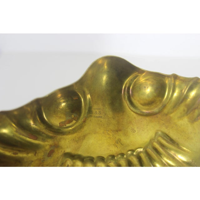 Metal Vintage Js&s English Brass Crumb Tray Dustpan Dustpan Table or Floor Sweep Silent Butler Crumber For Sale - Image 7 of 8