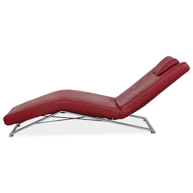 Jeremiah Lounger in Red from Koinor For Sale - Image 11 of 14