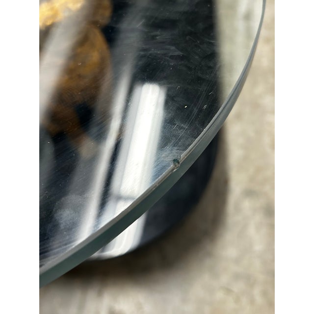 Black Vintage Hollywood Regency Foo Dog Coffee Table For Sale - Image 8 of 9