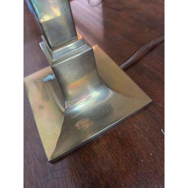 Vintage Brass Chapman Table Lamp For Sale - Image 9 of 13