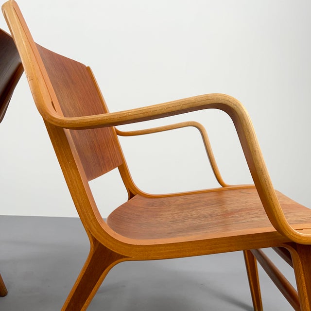 Fritz Hansen HM11 AX Chairs by Peter Hvidt & Orla Mølgaard-Nielsen for Fritz Hansen, Denmark, 1960s, Set of 2 For Sale - Image 4 of 14