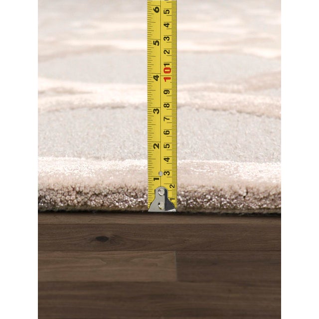 Pasargad Home Edgy Hand-Tufted Silk & Wool Area Rug- 9' X 12' For Sale In New York - Image 6 of 7