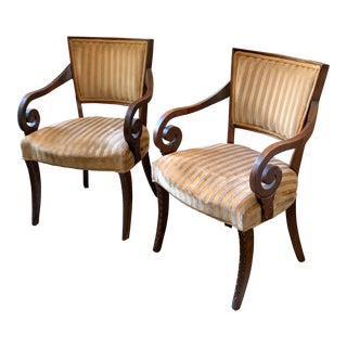 Vintage Empire Arm Chairs For Sale