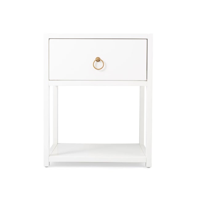 2020s Lark End Table, White For Sale - Image 5 of 9