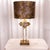 Art Deco Late 20th Century Maison Charles Style Hollywood Regency Gilded Sunburst Table Lamp, Newly Painted For Sale - Image 3 of 16