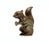 Vintage Large Brass Squirrel Figurine, Autumn Woodland Animal Decor For Sale - Image 4 of 9