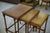 Brown Rustic Oak Nesting Tables, 1950s, Set of 3 For Sale - Image 8 of 12