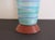 Design Technics Design-Technics Mid-Century Striated Blue & Green Pottery Lamp For Sale - Image 4 of 7