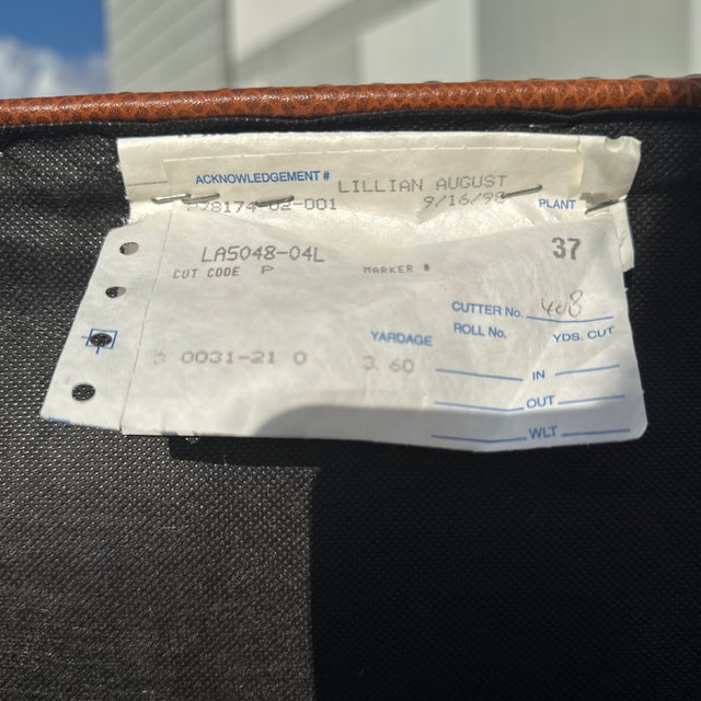 Burnt Orange Lillian August Tufted Cocktail Ottoman For Sale - Image 8 of 8