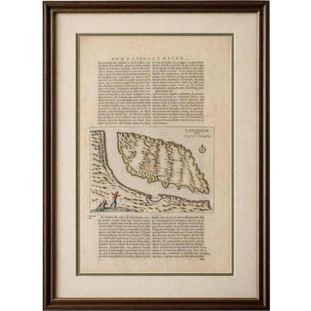 Antique Arctic Map with Staten Island, 1598 For Sale - Image 9 of 9