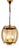 Vintage Hanging Lamp with Brass Frame from Honsel, 1980s For Sale