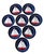 Vintage Nautical Themed Design Plates With Sailboat - Set of 8 For Sale In Miami - Image 6 of 10