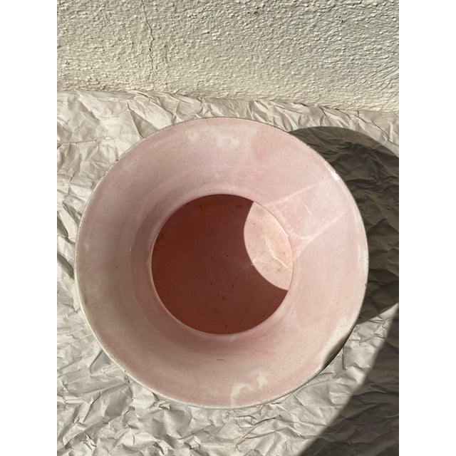 Late 19th Century Antique Majolica Cuspidor Cherry Blossom Flower For Sale - Image 5 of 7