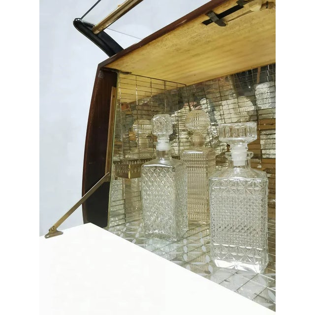 Mid-Century Modern Italian Cocktail Bar Cabinet by Cesare Lacca For Sale - Image 6 of 7