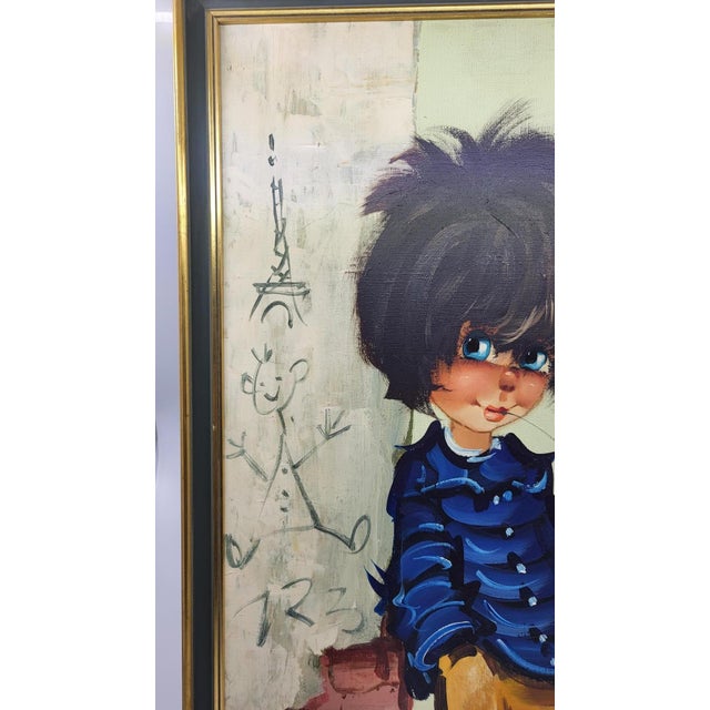 Michel Thomas, P'tits Poulbots (Little Poulbots), France, 1970, Oil on Canvas For Sale - Image 3 of 13