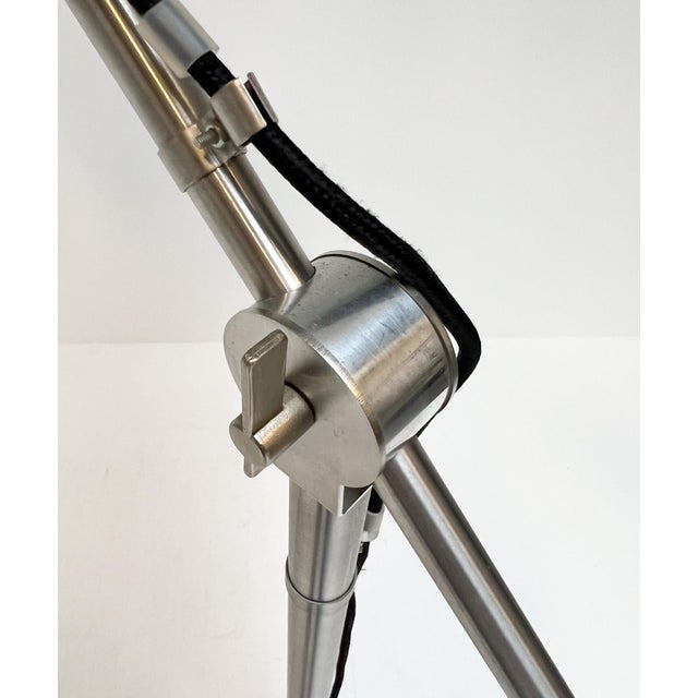 Silver Metal Floor Lamp from Hala Zeist, 1970s For Sale - Image 8 of 17