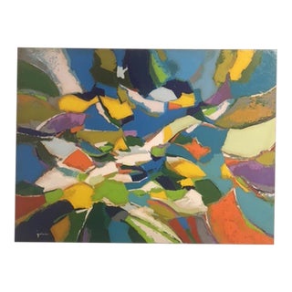 2022 Contemporary Abstract Expressionist Oil Painting by Jesus Galvan For Sale