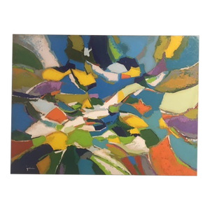 2022 Contemporary Abstract Expressionist Oil Painting by Jesus Galvan