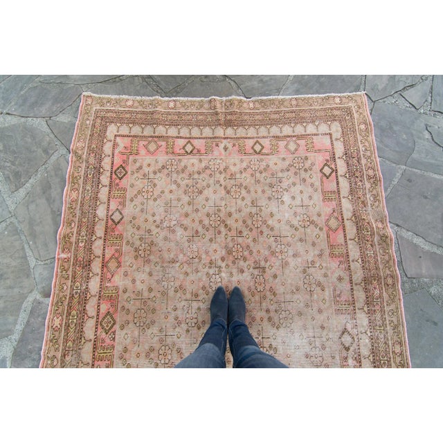 1900s Antique Chinese Hand-Knotted Rug - 6’3” X 11’10” For Sale - Image 4 of 11