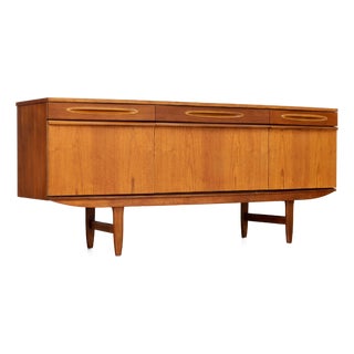 Mid Century Bow Fronted Credenza by Elliots of Newbury For Sale