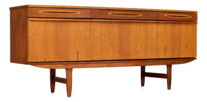 Mid Century Bow Fronted Credenza by Elliots of Newbury