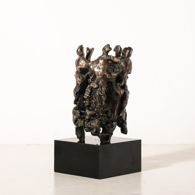 Mid-Century Original Bronze Sculpture, Figures in Hora Dance Signed Chaim Gross For Sale In New York - Image 6 of 13