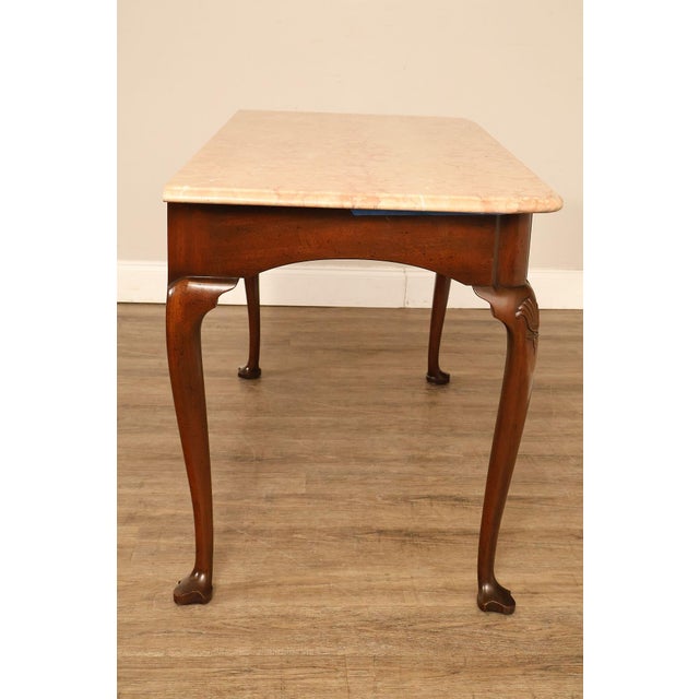 Kittinger Colonial Williamsburg Marble Top Mahogany Server For Sale - Image 15 of 18