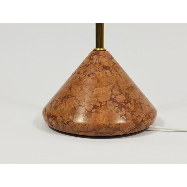 Roberto Pamio Febo Floor Lamp in Marble, Brass & Murano Glass attributed to Leucos, Italy, 1970s For Sale - Image 4 of 18