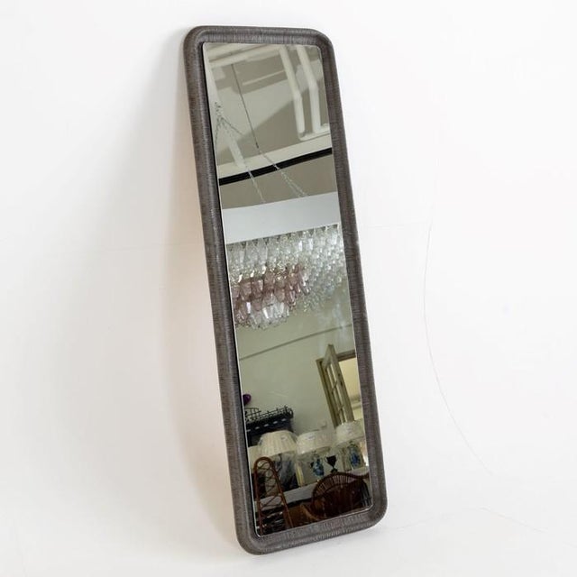 1970s Tall Sculptural Modernist Mirror by Burchiellaro For Sale In New York - Image 6 of 9