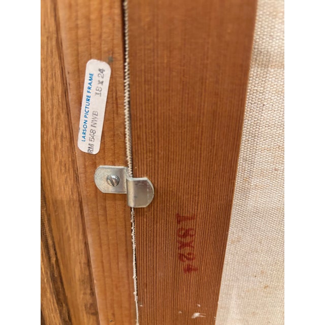 Vintage Mid-Century Signed and Framed Still Life Original Oil on Canvas Painting of Lilacs in a Jug, 1950s–1960s For Sale - Image 11 of 12