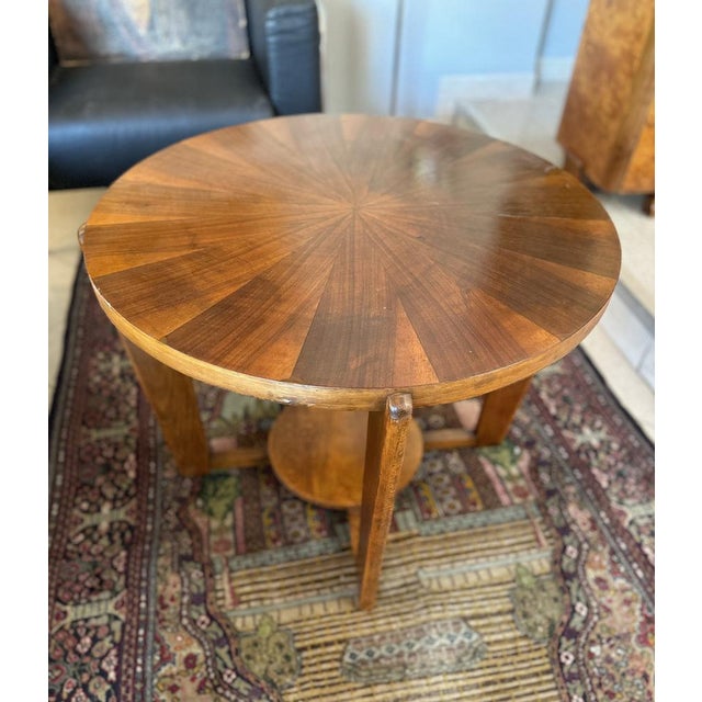 Brown Art Deco Coffee Table, 1930s For Sale - Image 8 of 8