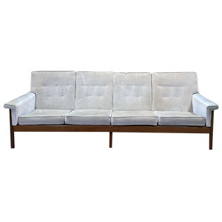 Scandinavian 4-Seater Sofa in Teak, 1970s For Sale