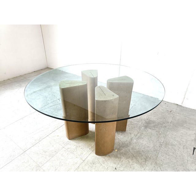 Fossil Stone Dining Table, 1970s For Sale - Image 9 of 13