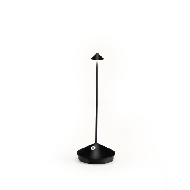 Zafferano Pina Pro Rechargeable Indoor/Outdoor Cordless Table Lamp, Onyx For Sale - Image 4 of 4