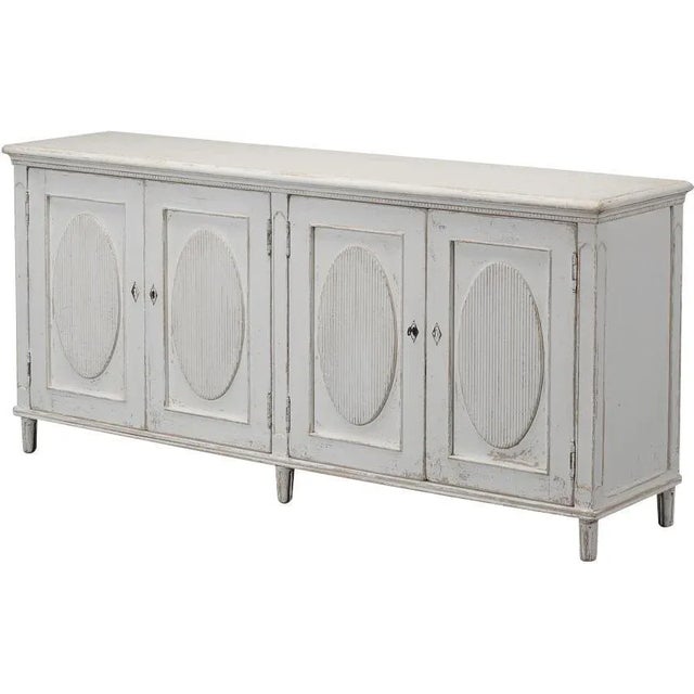Sarreid Antique White Wash Reclaimed Sideboard For Sale In Raleigh - Image 6 of 6