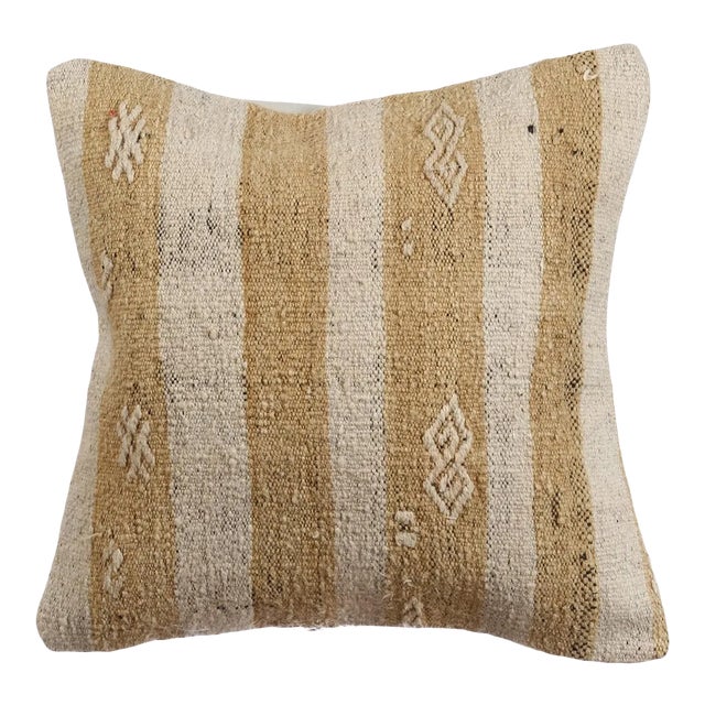 Striped Kilim Pillow Cover For Sale