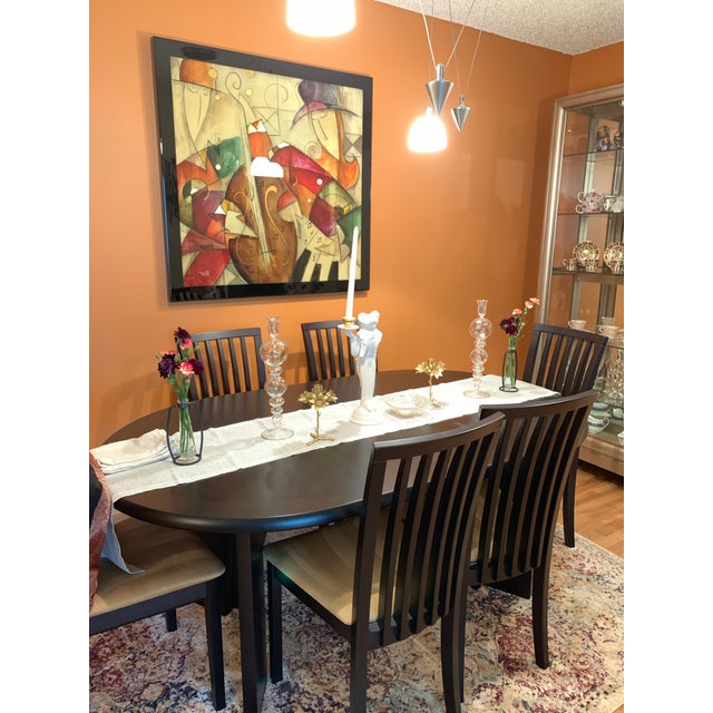 This Skovby SM14 dining table in a beautiful wenge finish is a great mix of style and practicality. Made in Denmark, it’s...