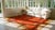 Great Orange Terra Cotta Color With Superb Florid Design Antique Chinese Art Deco Rug For Sale - Image 15 of 15