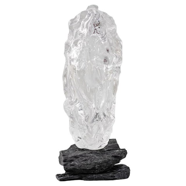 Arctic Circle Series Sculpture #3 in Glass and Stone by Szkło Studio For Sale - Image 6 of 6