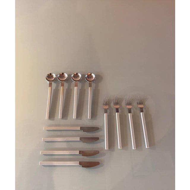 Air France Concorde Cutlery Service by Raymond Loewy, 1970s, Set of 12 For Sale - Image 6 of 7