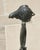 Rare Roman Bronze Candelabrum - Lampstand With Bronze Oil Lamp For Sale - Image 10 of 13