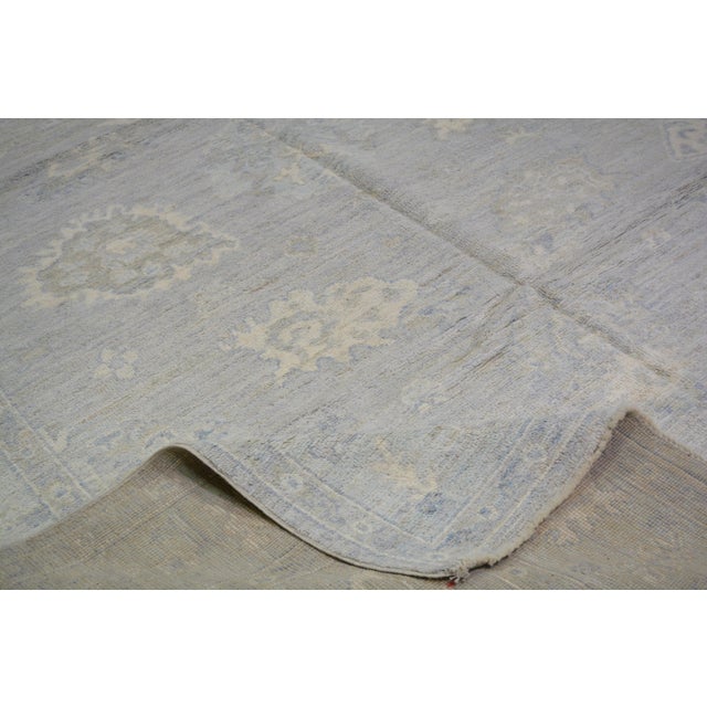 2000 - 2009 Oushak Hand Knotted Wool Rug, 8'x10'3" For Sale - Image 5 of 6