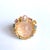 Bochic “Orient” Turtle Rose Quartz & Sapphires Ring Set In 18K Gold & Silver Rose Quartz - 11 Carats Cluster Multi Color...