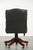 Chesterfield English Height Adjustable Green Cowhide Leather Office Chair with Swivel and Tilt Function For Sale - Image 11 of 13