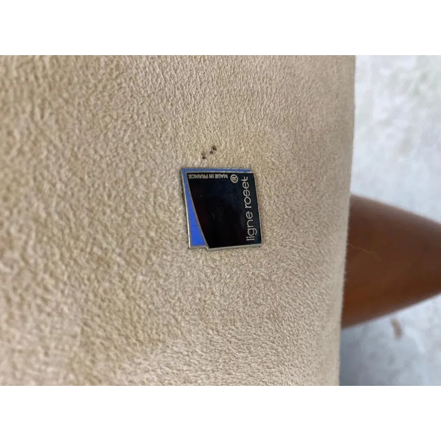 Vintage Highback Lounge Chair attributed to Ligne Roset, 1990s For Sale - Image 11 of 12