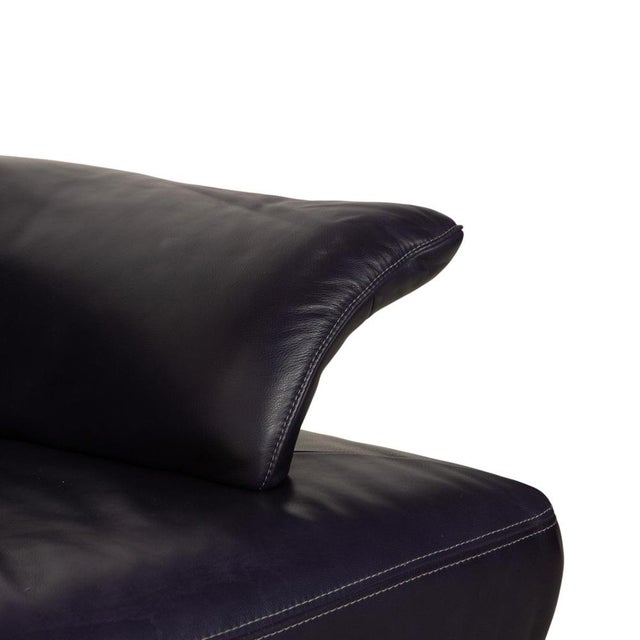 Avanti 3-Seater Sofa in Purple Leather from Koinor For Sale - Image 9 of 17