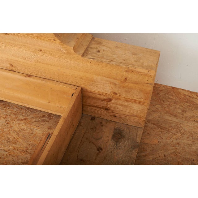 Bed with Headboard and Frame in Pine by Mario Ceroli for Poltronova, 1974 For Sale - Image 11 of 18